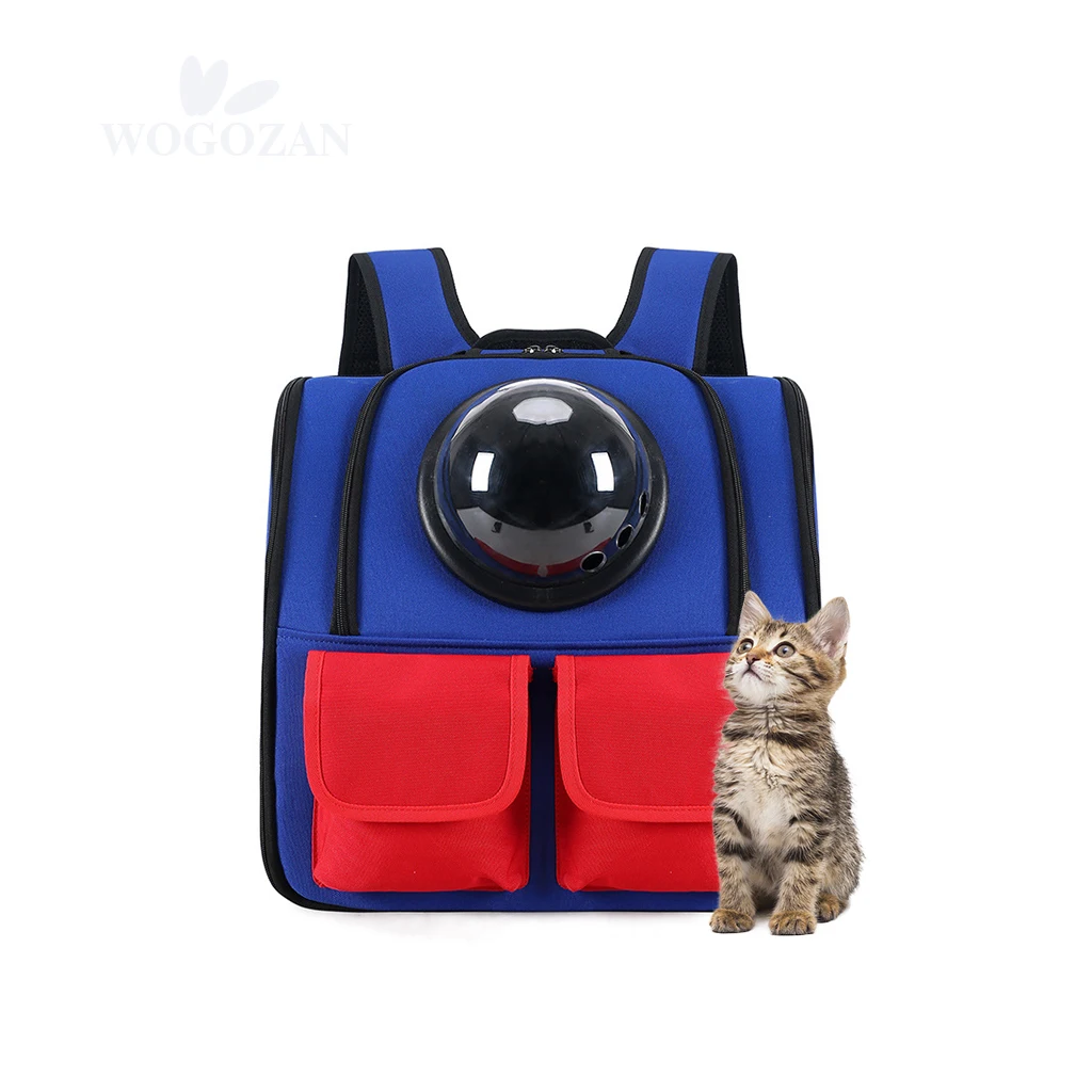 

Amazon Dog Cat Carrier Backpack Cat Bag Breathable Transparent Space Capsule With Pocket Pet Carrier, Blue,green,black,white,pink,sky blue