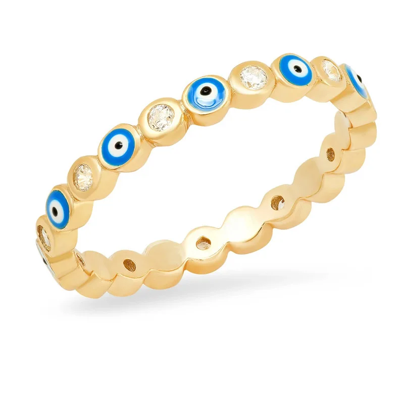 

European And American Exaggerated Jewelry New Gold-Plated Eye Circles Ladies Street Fashion Closed Loop Women's Custom Wholesale