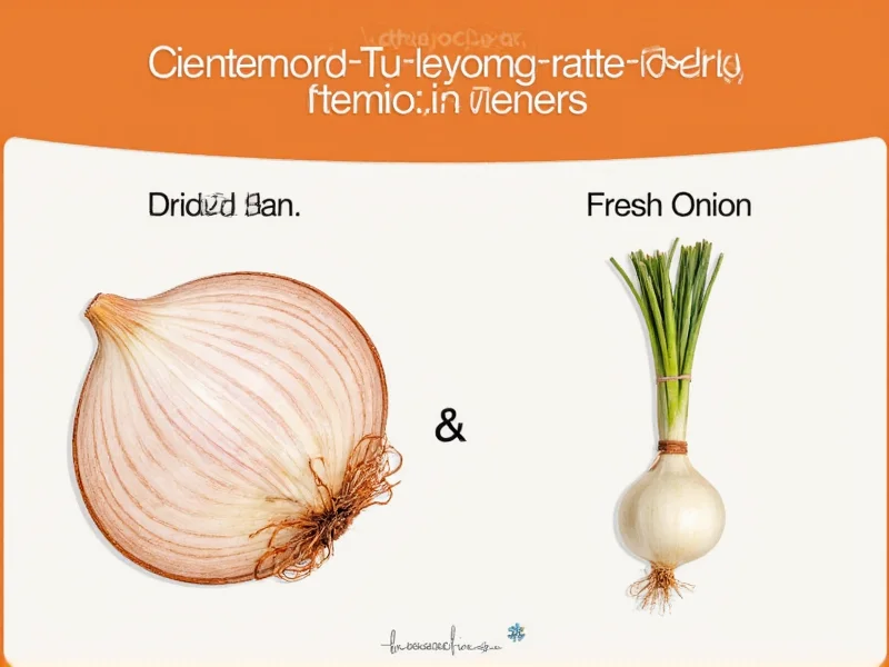 Dried Onion to Fresh Onion Conversion: Exact Ratios & Tips