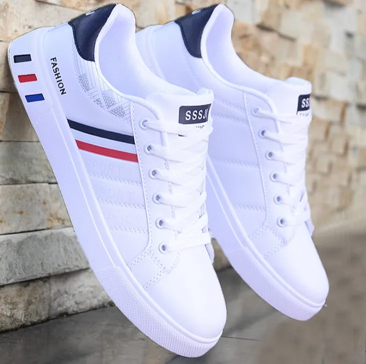 

New casual men's board shoes wholesale, White and black, white and gray, black