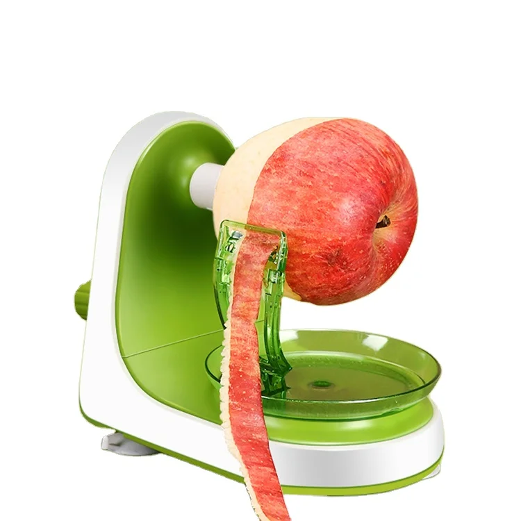 

Kitchen Fruit Tool Suction Non Slip Counter Grips Automatic Hand Crank Manual Apple Peeler Slicer