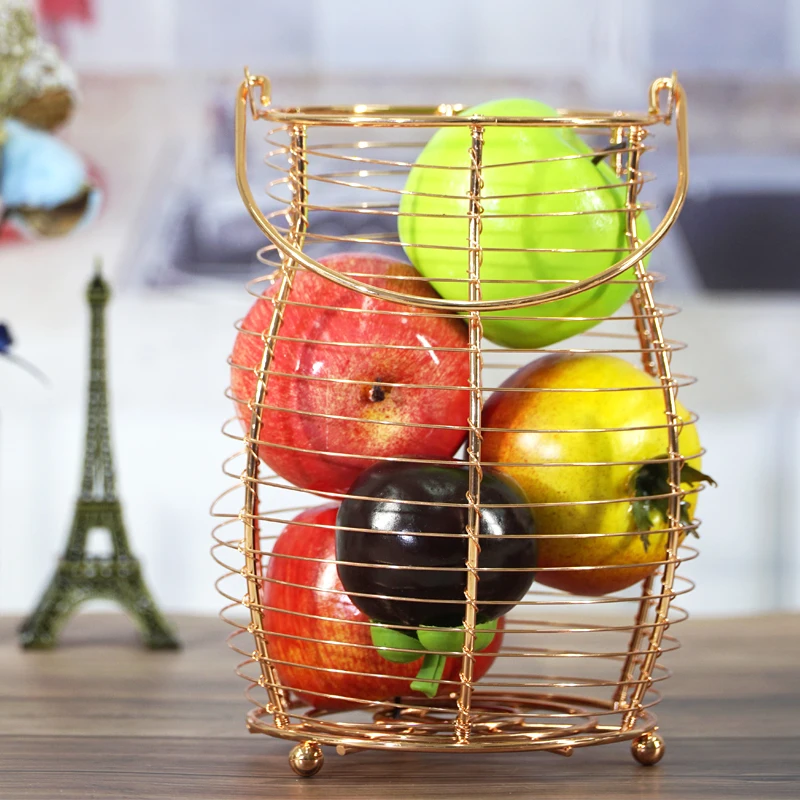 

Europe Fruit Basket wire iron stock basket