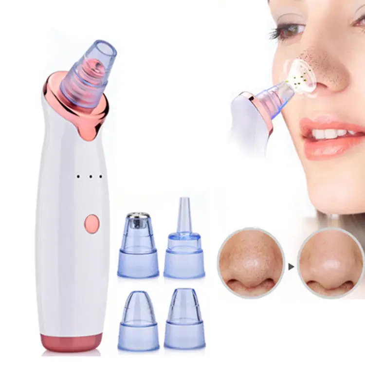 

Blackhead Remover Vacuum With Acne Needles 5 Head Electric Suction Facial Comedo Beauty Machine Black Head Pore Cleaner