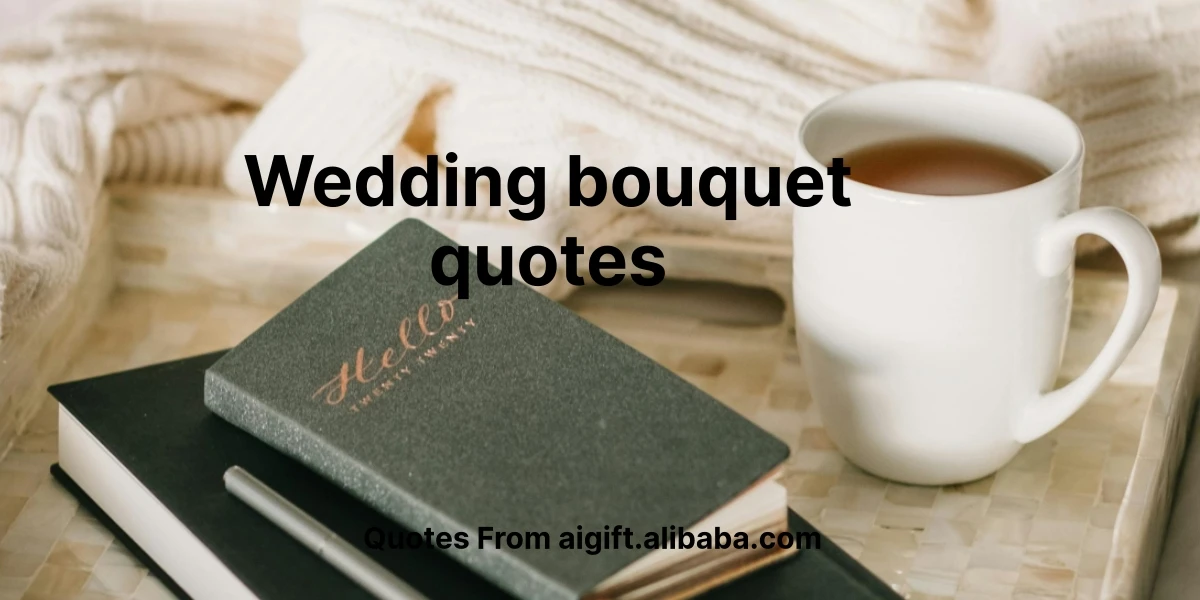 wedding bouquet quotes