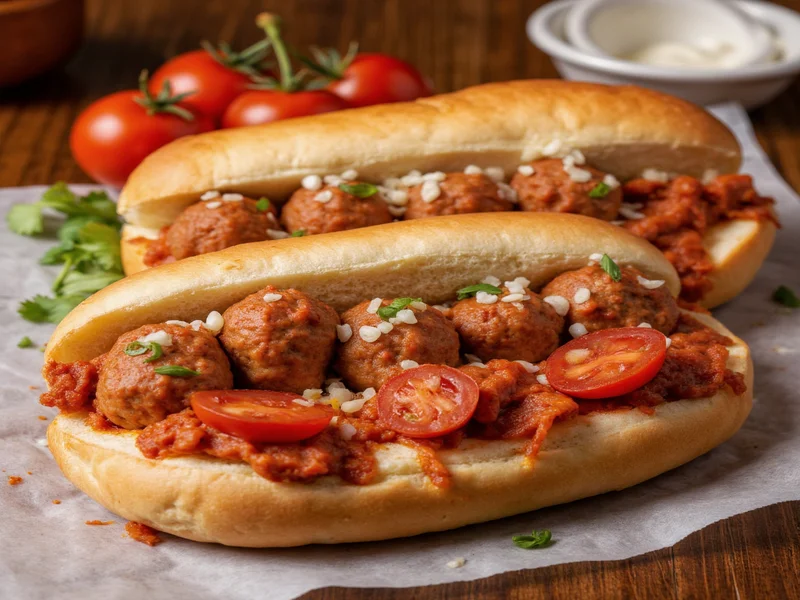 homemade meatball subs