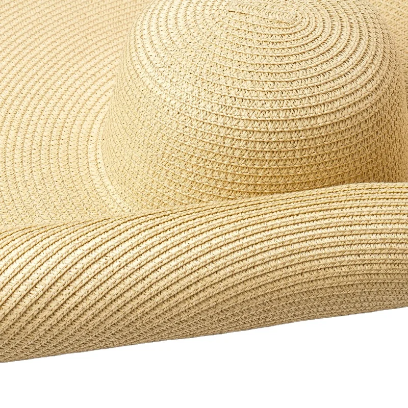 

Shine Hats Luxury Summer Extra Wide Brim Oversize Lady Plain Panama Womens Floppy Sun Beach sombreros de playa para mujer