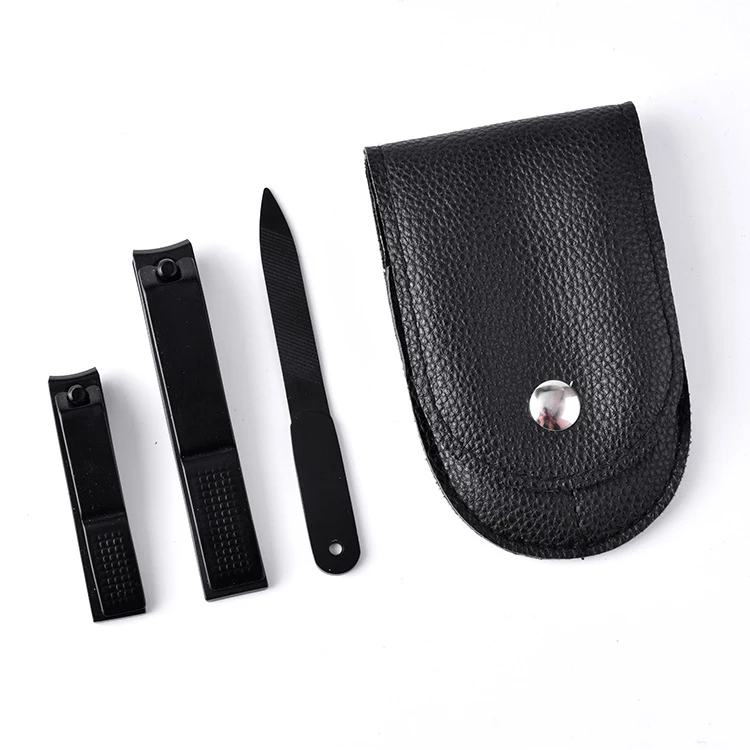 

Super Sharp Black Key Chain Finger Nail Clippers Stainless Steel Nail Cutter Toe Nail Clipper Set