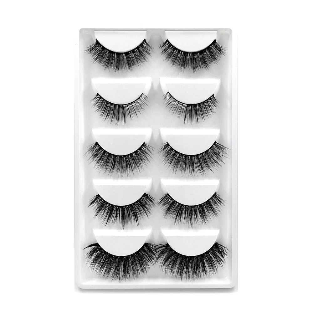 

High quality 1 pair eyelash G603 free sample natural 3D mink hair false eyelashes with packaging wholesale