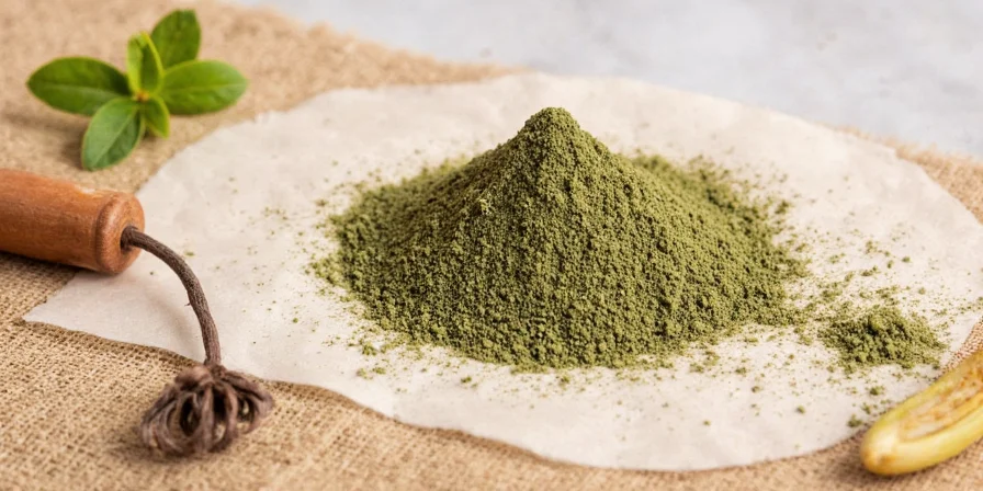Spice rack with powdered sage front and center