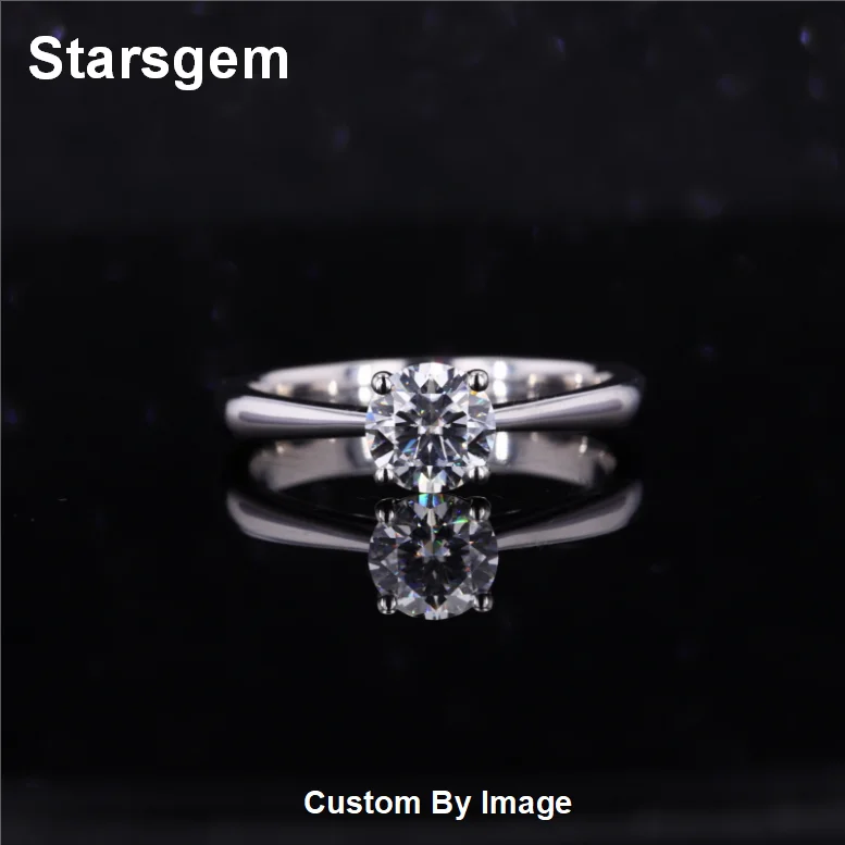

Starsgem Custom Solid Gold Joyeria Fina 2021 Daimond Ring Bague Diamant