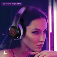 

BH10 2019 LED Color Headphone, BT V5.0 flashing wireless foldable kids headphones gaming headset with noise cancelling