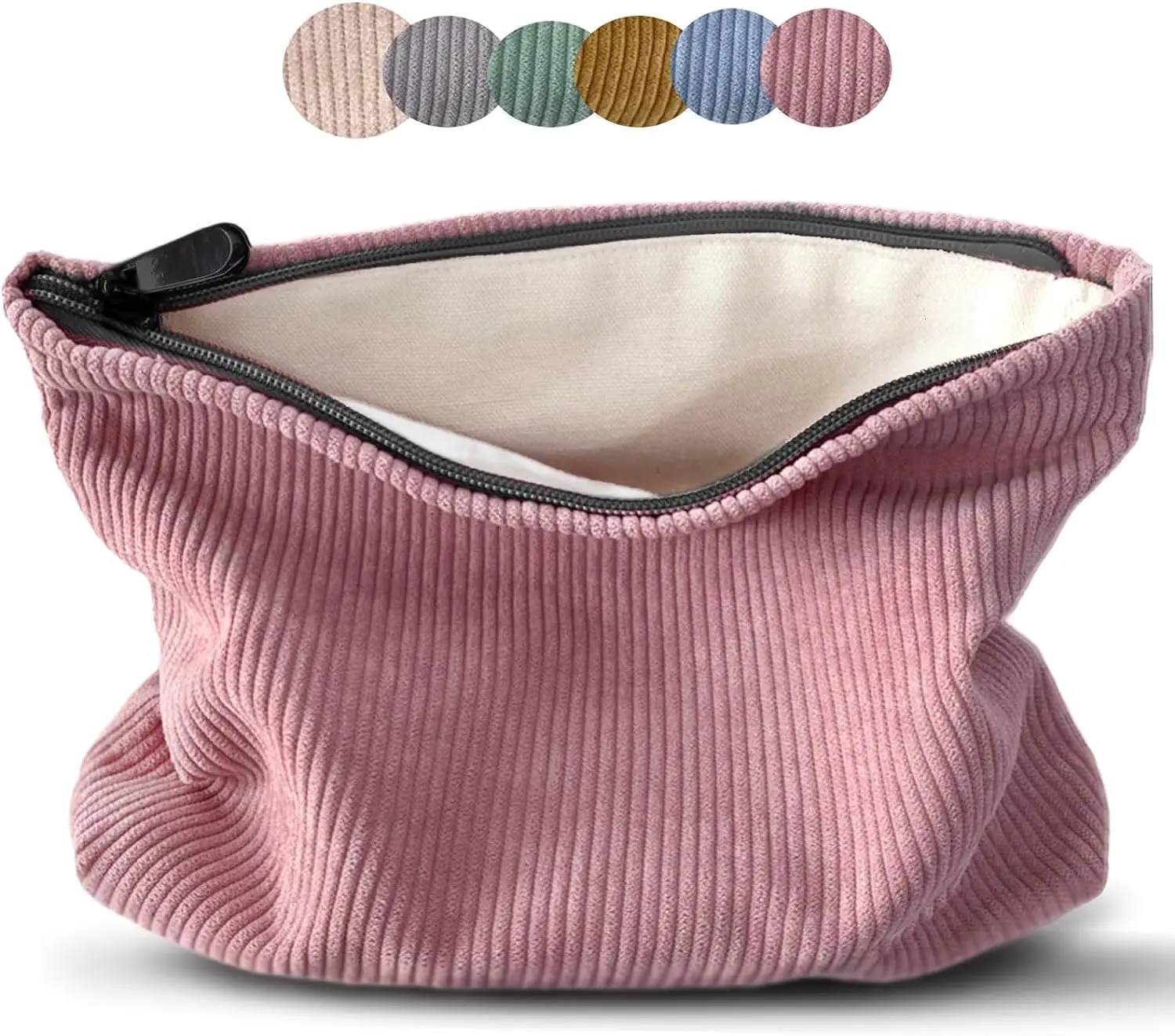 

Wholesale Cheap Vintage Corduroy Makeup Bag Cosmetic Pouch Make Up Travel Purse Organizer Bag