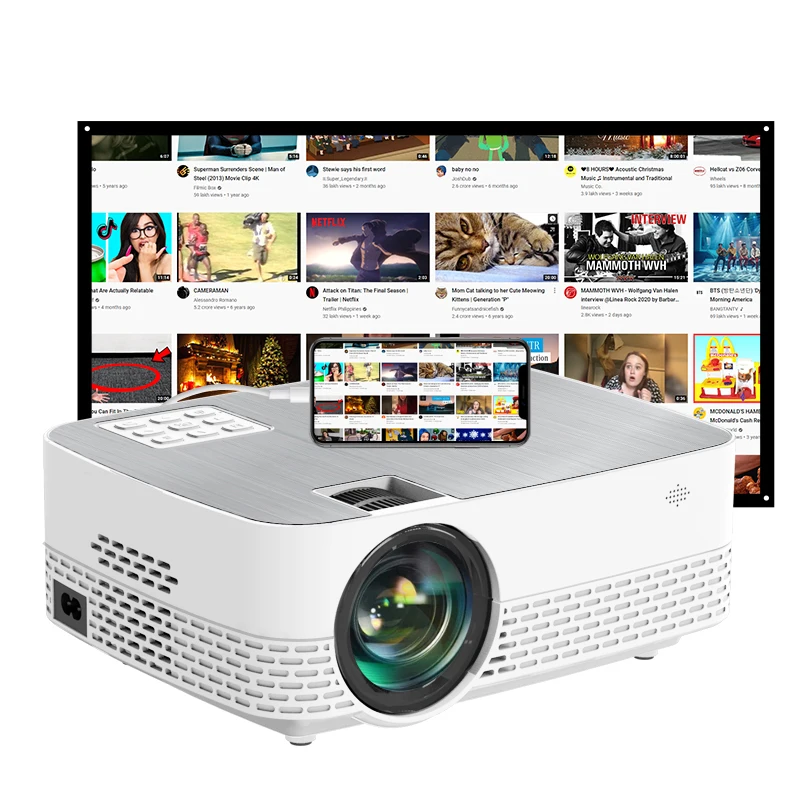 

Mini Projectors 6000 Lumens LED Projector for Home Thearter