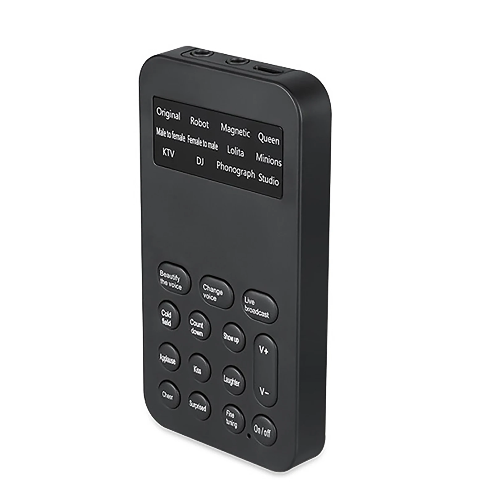 

Sound Changer Multifunctional Sound Card Built-In Multiple Sound Effects For Computer Smart Phone Tablet, Black