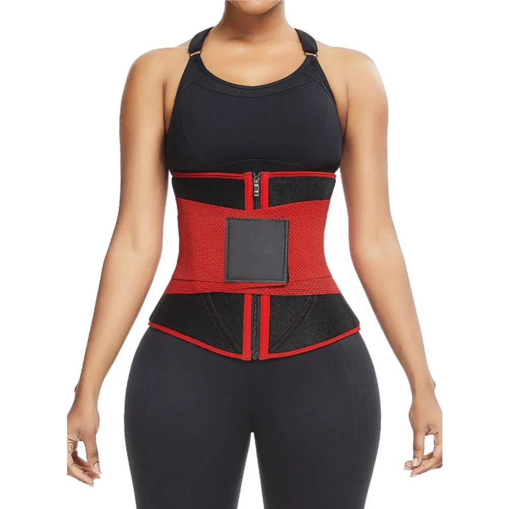 

Compression Adjustable Belt Waist Trainer For Workout Speed Up Fat Burning Tummy Control, Yellow, black, red, rose red