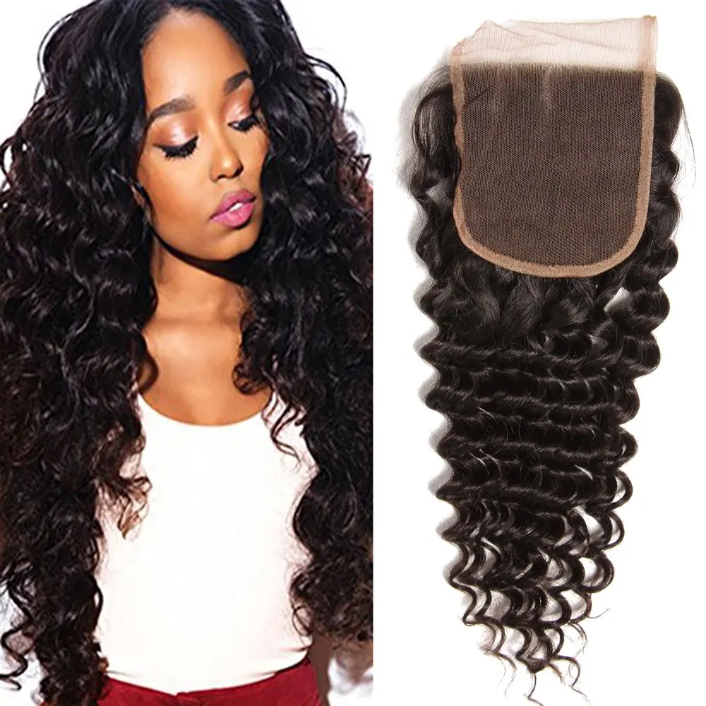 

Virgin Cuticle Aligned Frontal Closure Hair Lace Closure and Frontal Hair Extension for Black Cheap Brazilian 4x4 Swiss Women