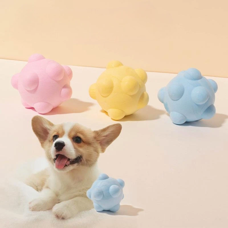 

2023 New pet toys TPR foam meteor ball high elasticity teething ball nibble resistant dog toys