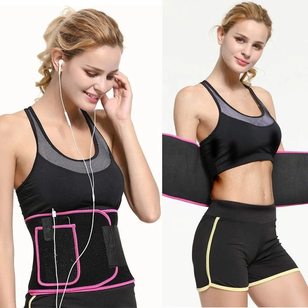 

Wholesale Custom Sport Waist Sweat Slim Belt Trimmer Lose Weight Wrap, Black, pink, purple