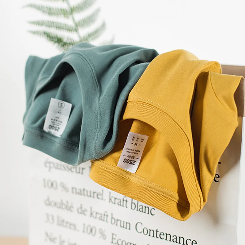 

China Manufacturer Hot Sale 250 gsm T-Shirts 100 Cotton Fabric Breathable Anti-Pilling Plain Man Summer T Shirt High Quality