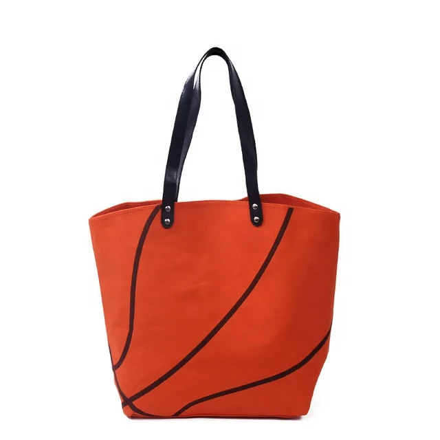 

Wholesale Basketball Tote Bags Large Sport Handbags Monogram Shoulder Bag with Leather Handle DOM113295