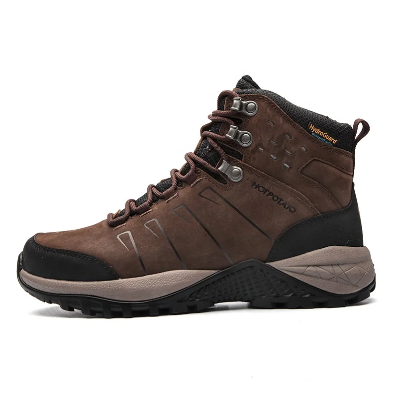 

new arriving water proof nubuck leather hiking shoe men's outdoor trekking boot