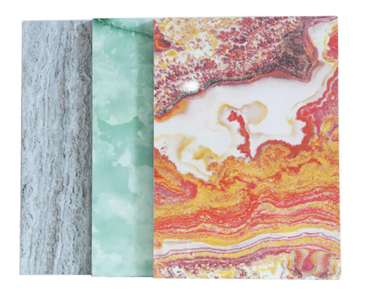 
The sample 200mmx150mmx6mm of faux stone made of fiber ciment board for decorative indoor wall 