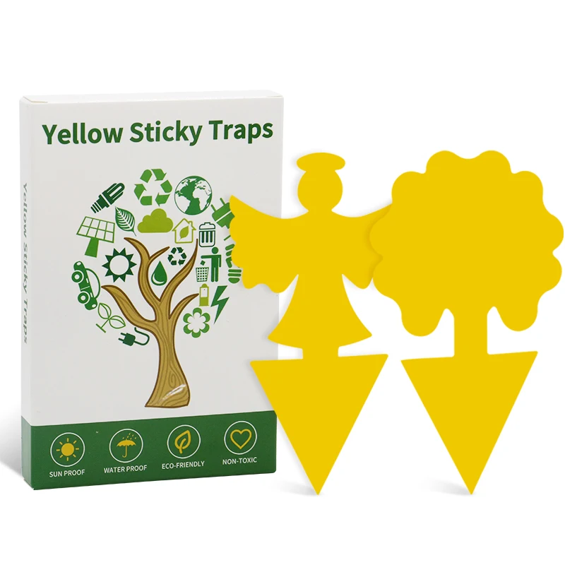 

Double Spread Long Lasting UV Resistant Adhesive Yellow Sticky Insect Traps, Yellow,blue
