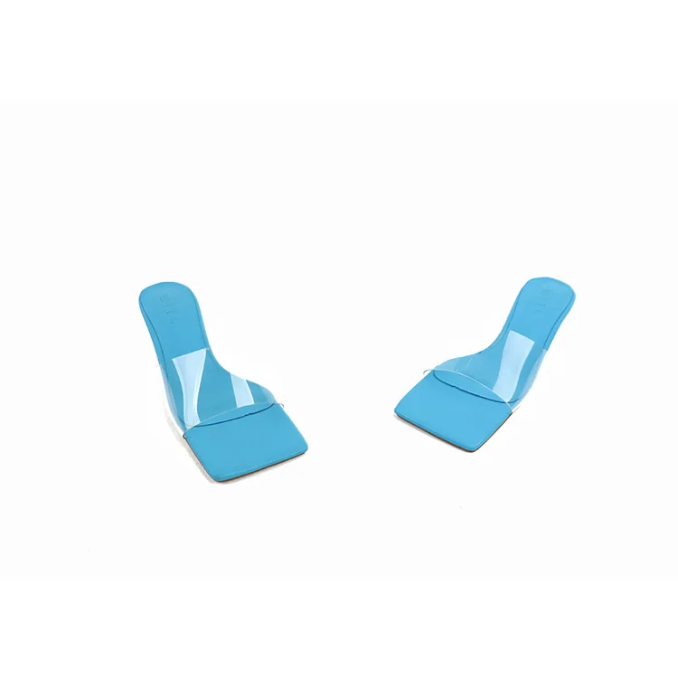 

Small Stiletto Square Toe European and American Fashion Sandals Version of Women Low Heel Sandals, Customized color