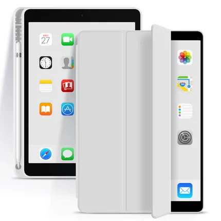 

7.9 inch factory price pencil holder Lightweight Design cover cases for ipad mini5 2019, 10color