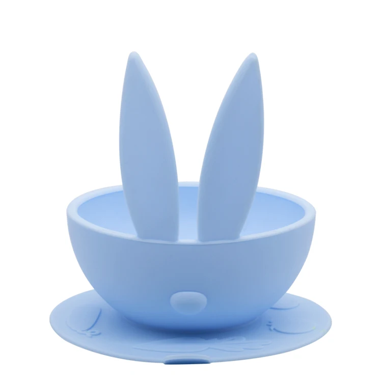 

Easter bunny Silicone Baby Bowl with Suction Cup Base, Customized
