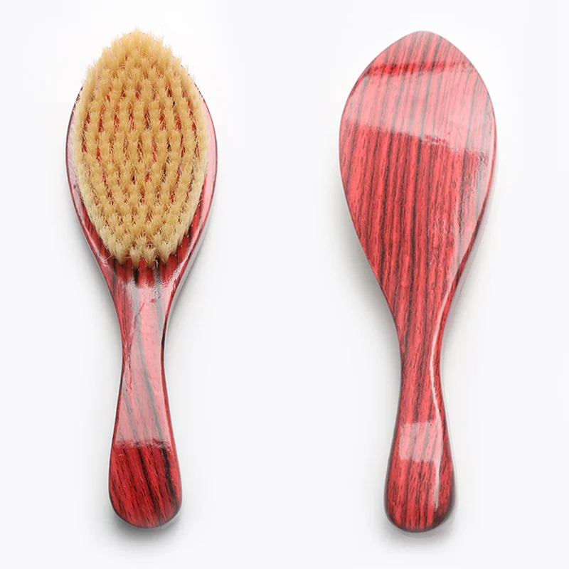 

Hot-selling Custom Logo Wooden Handle Boar Bristle Wave Brush 360 for Men
