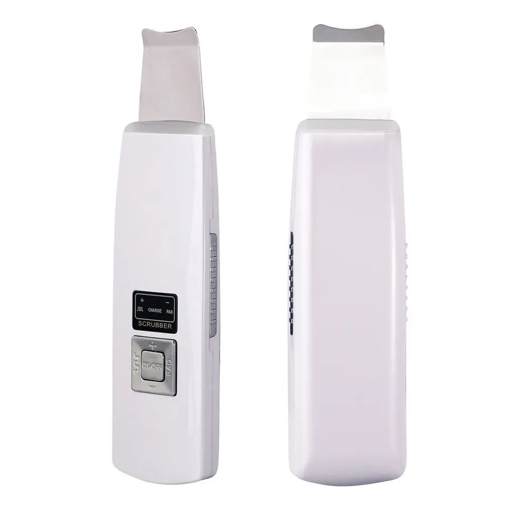 

Home beauty personal care skin sonic care face exfoliator ultrasonic skin scrubber, White