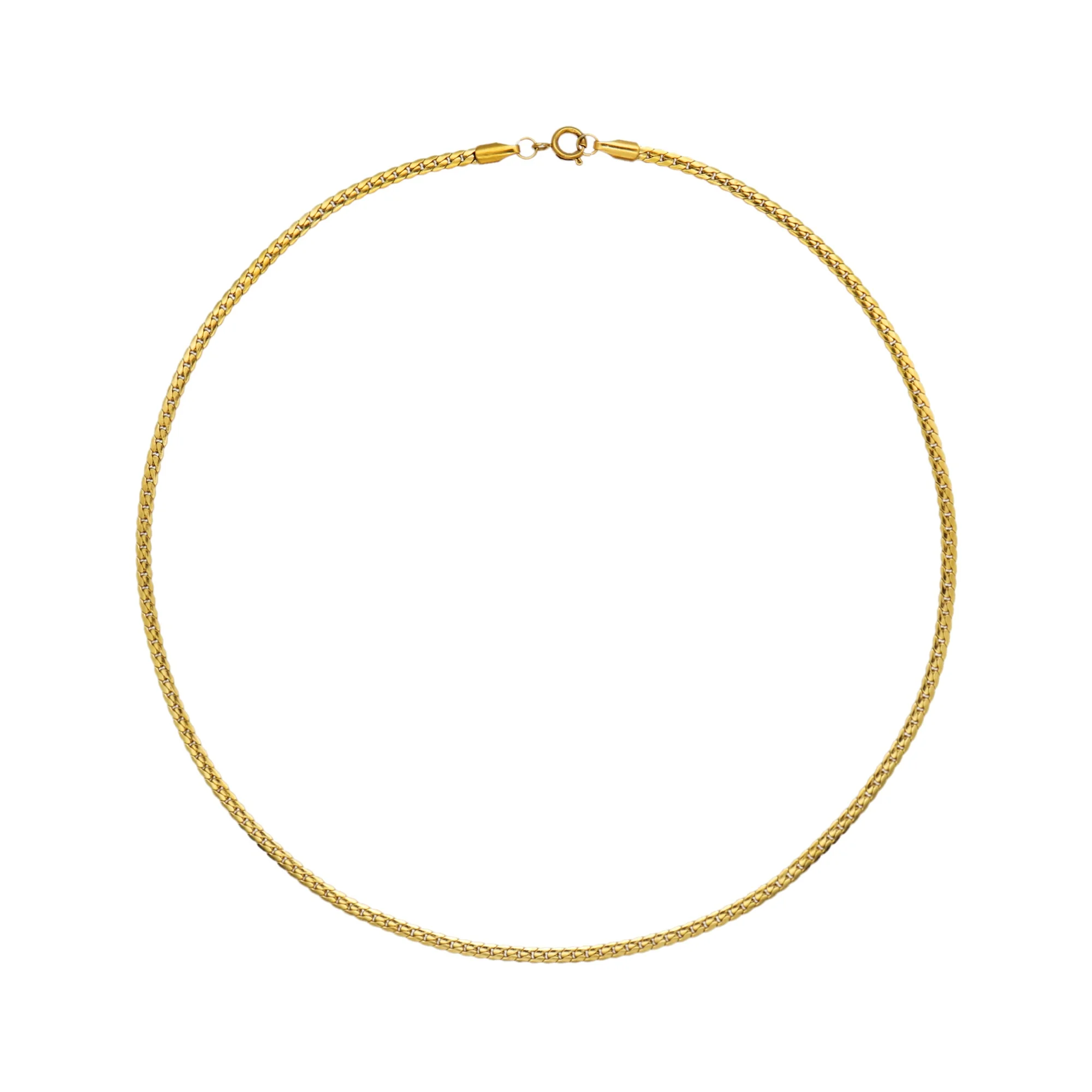 

Chris April fashion jewelry In stock 316L stainless steel PVD gold plated strand necklace for women