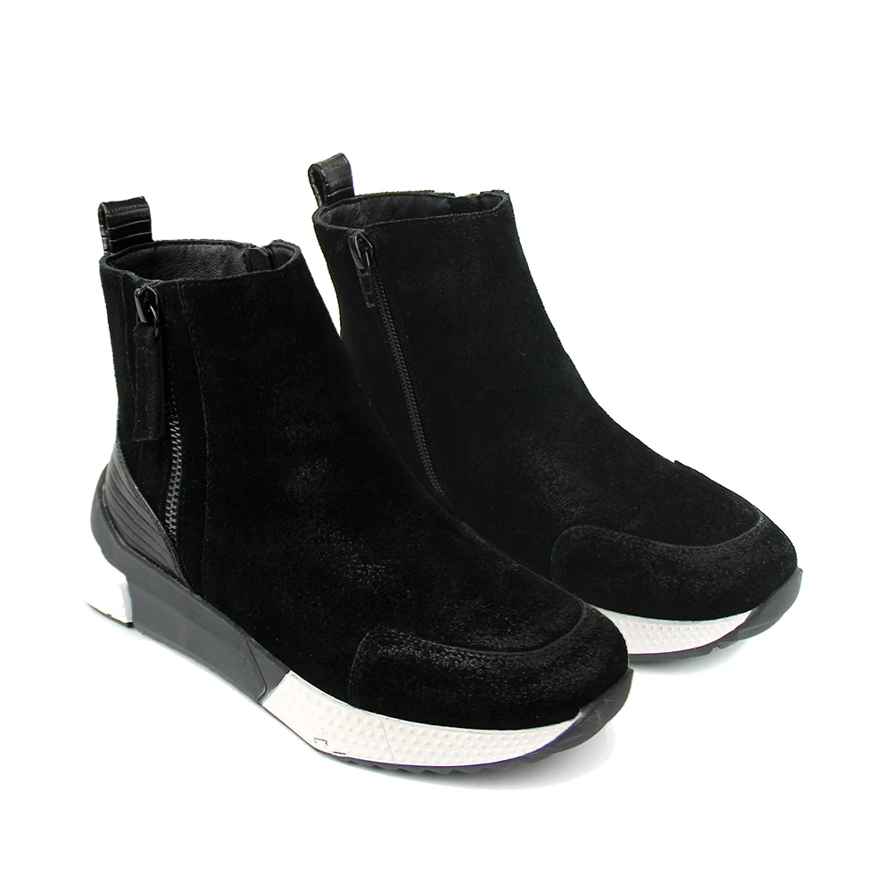 

New Arrival Platform Children Kids Black Casual Sports Sneakers Shoes for Boys, Picture shows