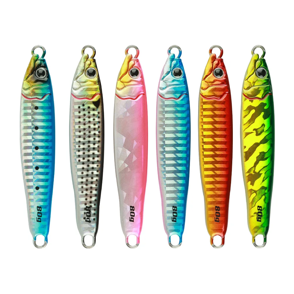 

Jigging Pro Metal Jigging Lure Fishing Bait Boats 60g 80g Casting Jigs Leurre De Peche Chinois Fishing Lures Saltwater