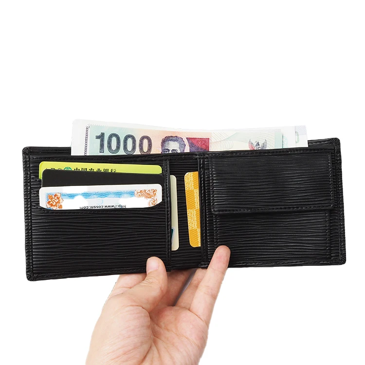 

New Design genuine leather mens card holders Slim RFID Blocking Travel Wallet for men