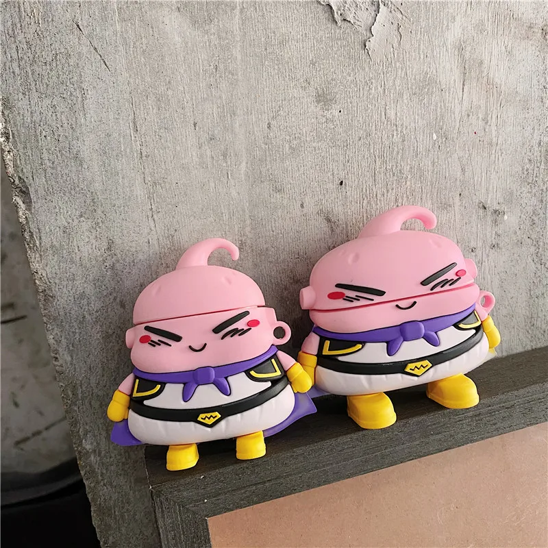 

free shipping 3D Personalise Majin Buu Dragon Ball Z doll earphone Case for Airpods Pro 1 2 Shockproof cover, Colorful