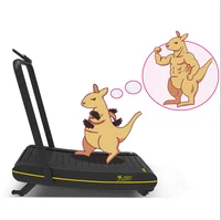 

a mini foldable manual self-powered home use fitness body strong gym equipment woodway portable curved walking treadmill machine