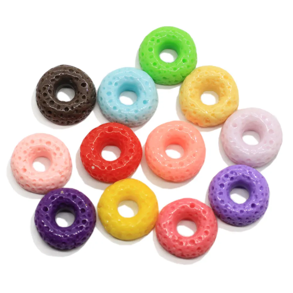 

Resin Simulation Food Froot Loops Slime Charms Supplies Filler DIY Polymer Accessories Toy Model Tool for Kids Gift