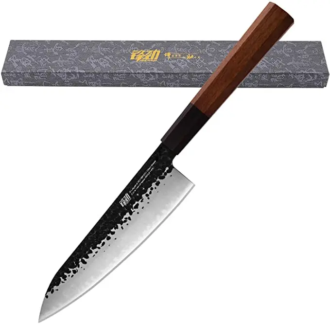 

FINDKING 9 inch Japanese professional clad steel sushi knife kitchen chef knife