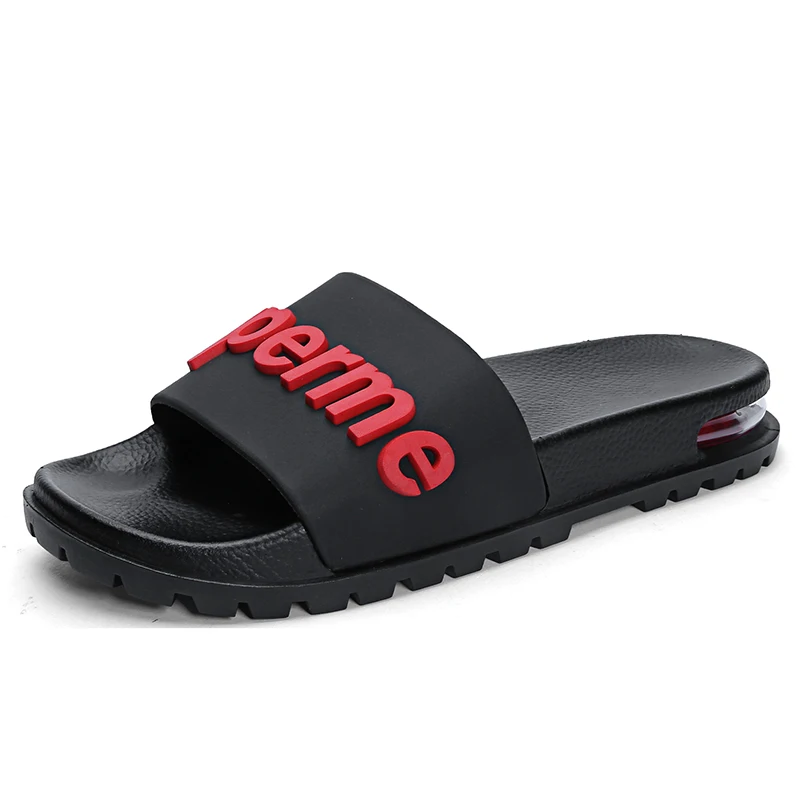 

Wholesale Cushion Slide Blown Pvc Air Blowing Slipper Sandal Daily Light Weight Flat Heel Men slides