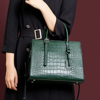 

2020 New products ladies hand bag fashion trendy crossbody purses sling handbags wholesales genuine leather women designer bags, Black,,blue,wine red,green