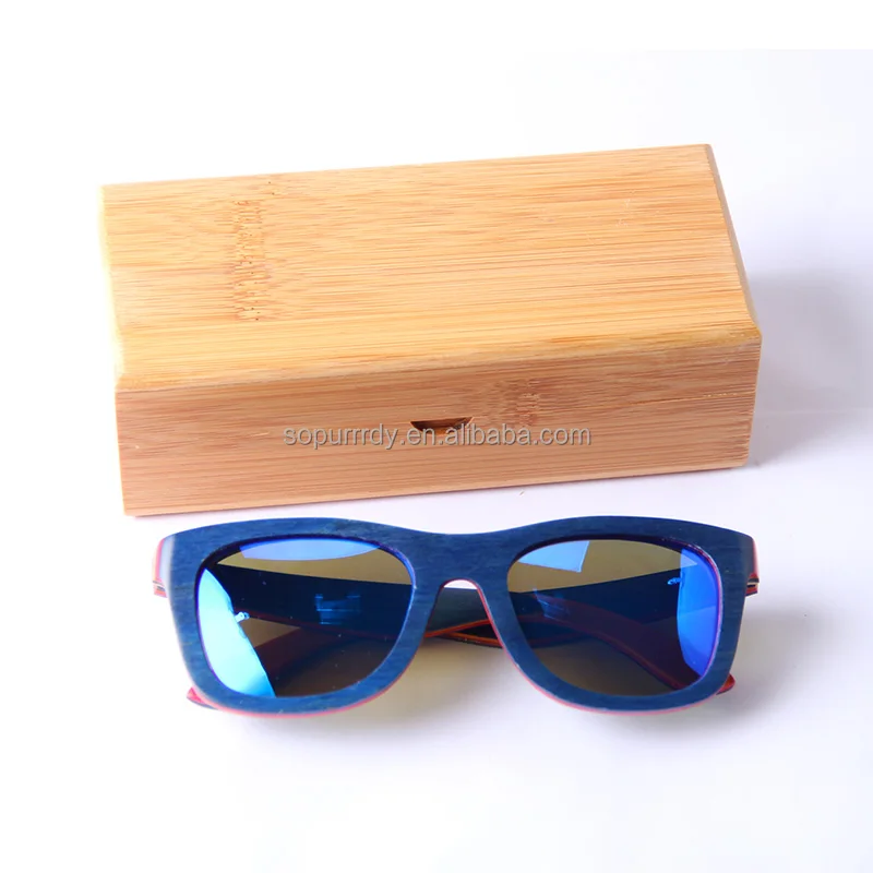 

Sopurrrdy Men Women 1pcs Fashion Original Round Bamboo Sunglasses Case Wood Sun glasses Box Eyeglasses Case