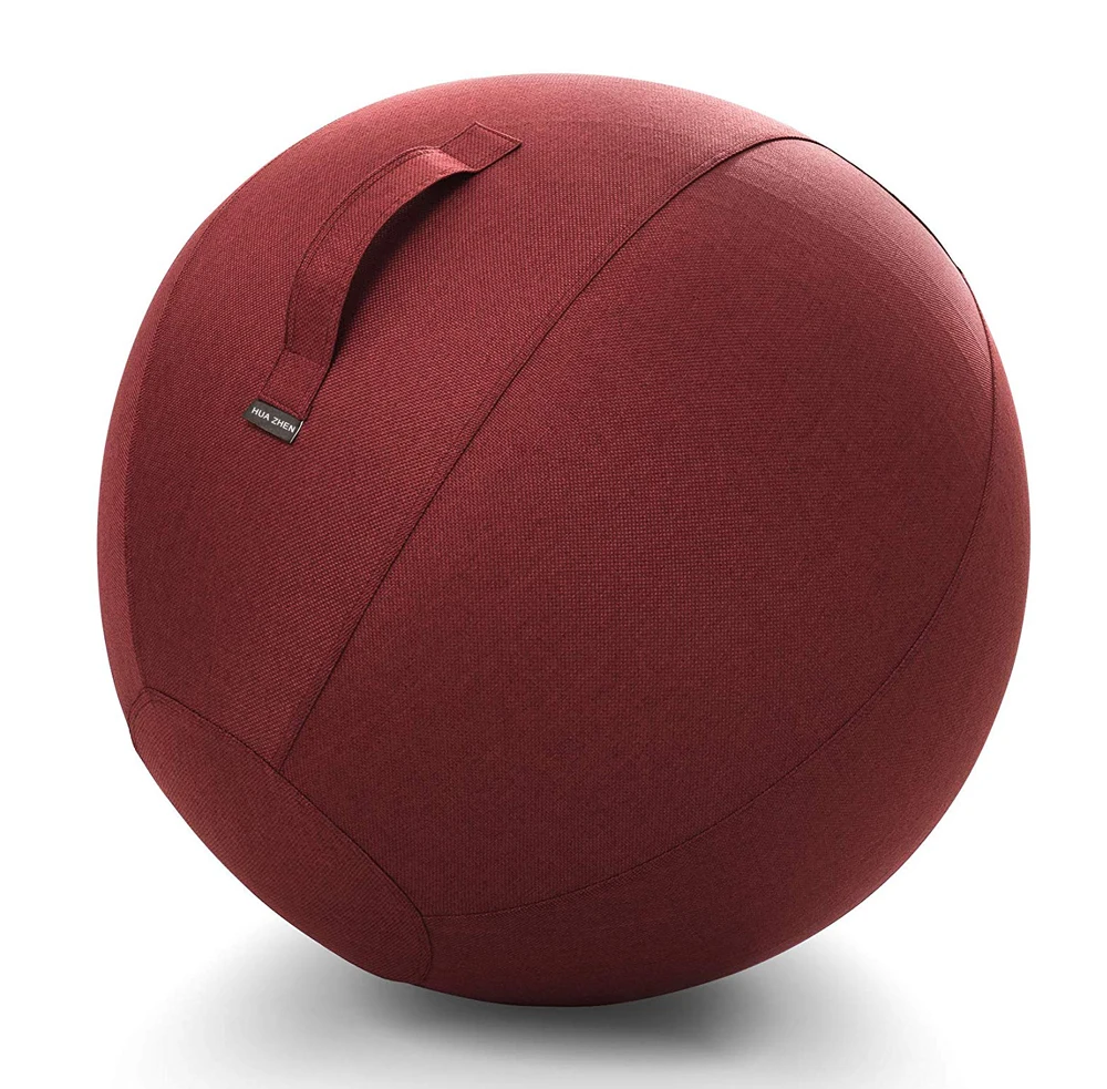 

New product 2020 Yoga ball set yoga ball with cover handle and pump, Color chart