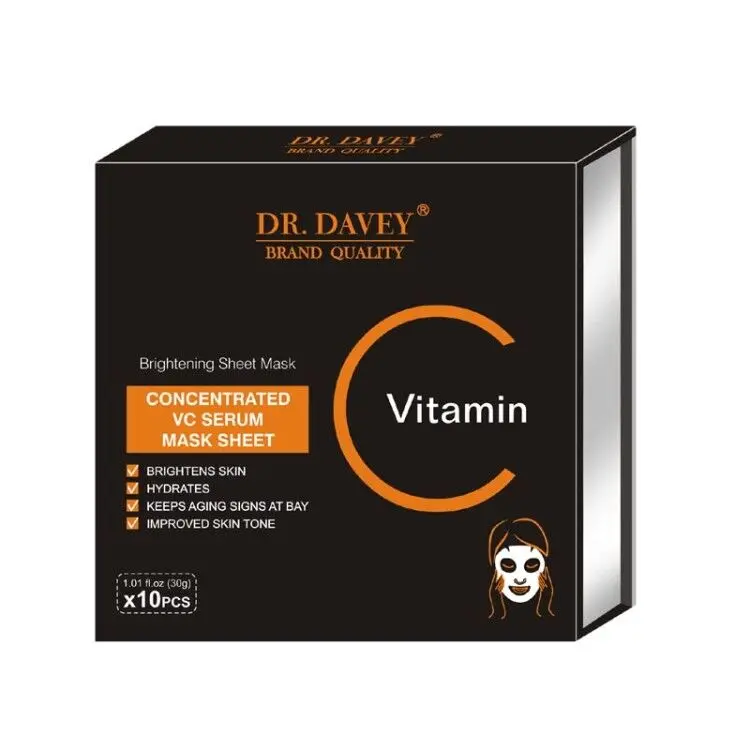 

Full Vitamin C Lighten Moisturize Tighten Diminish Dark Spots Circles Whiten skincare Face Mask Facial Sheet 10sheet