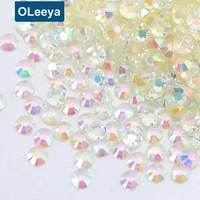 

Wholesale Full Size Transparent Clear AB Flatback Non Hotfix Crystals Nail Art Resin Non Hot Fix Rhinestones for Nail Art Crafts
