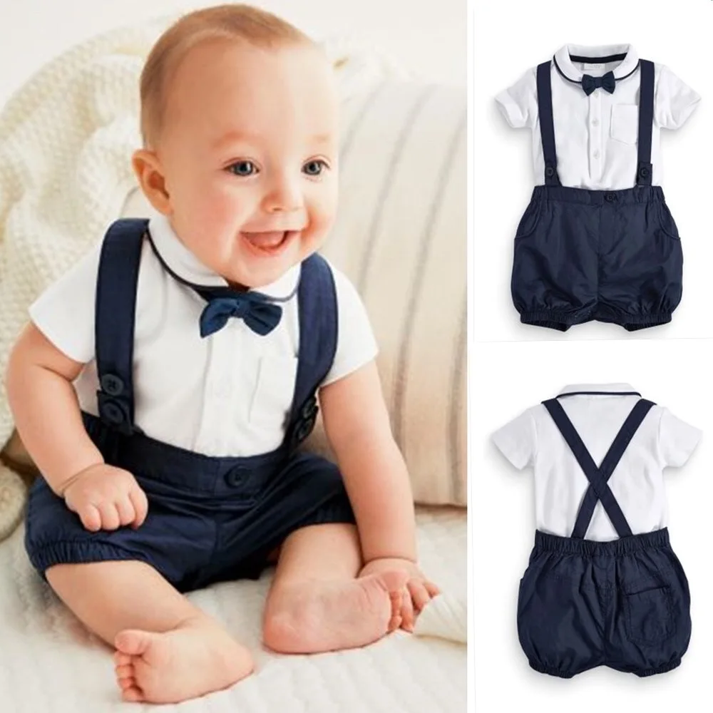 

summer short sleeve baby boys clothing set newborn baby organic cotton gentle polo shirt set, Picture shows