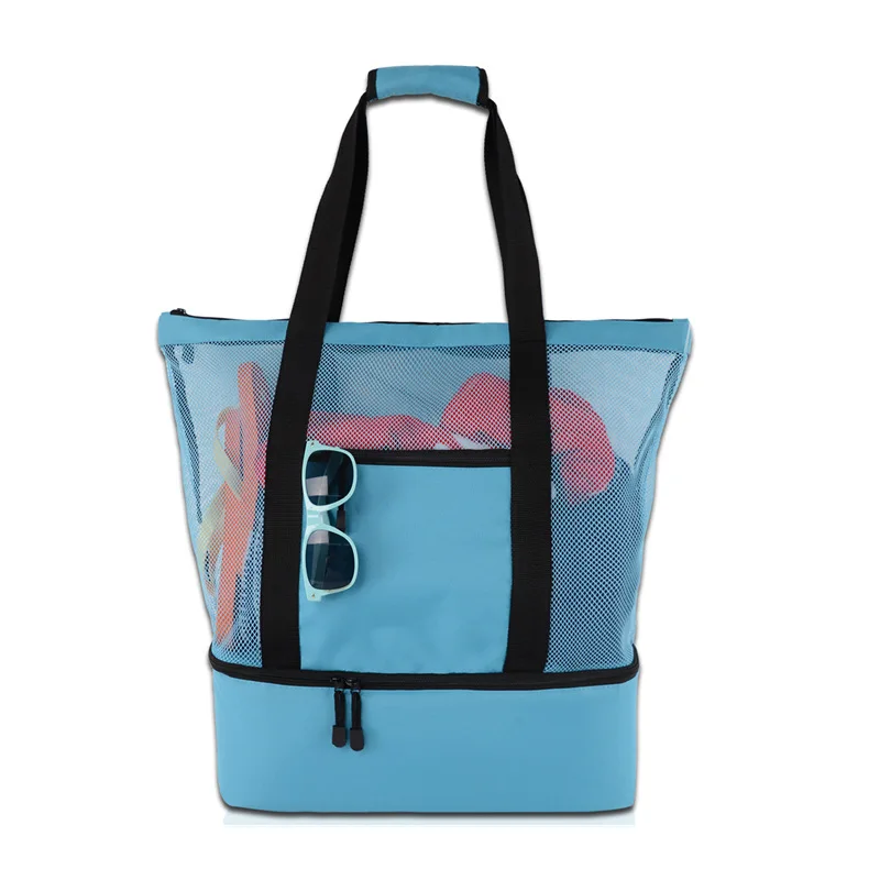 

New bag 16 spot color hot style summer portable mesh beach picnic bag
