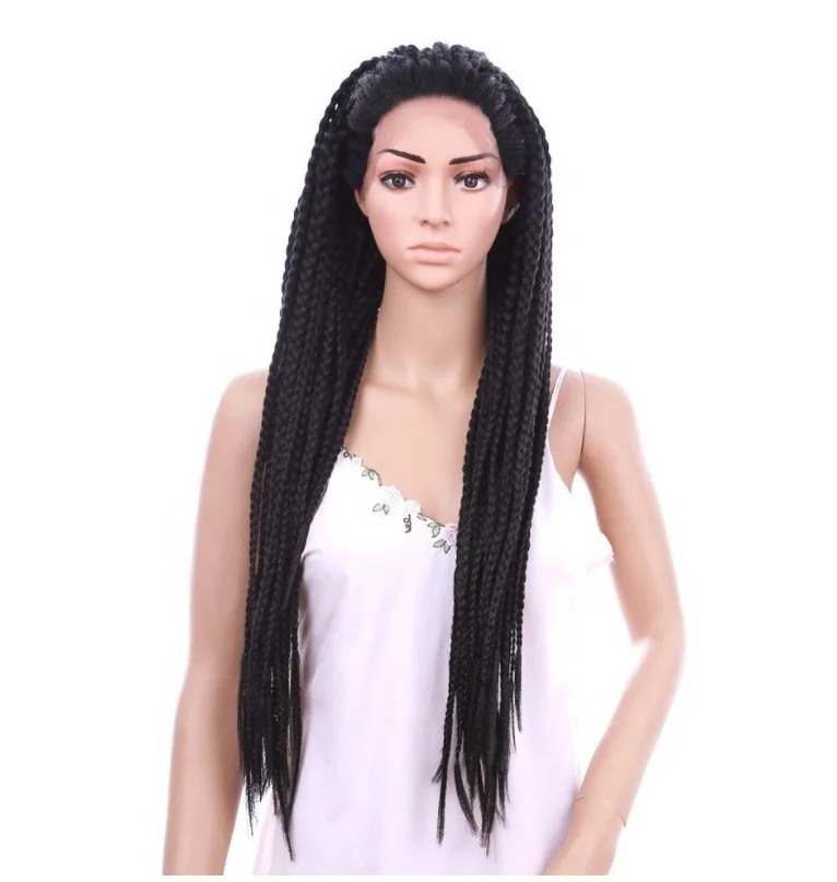 

kinky curl human hair full lace braided single braid wig