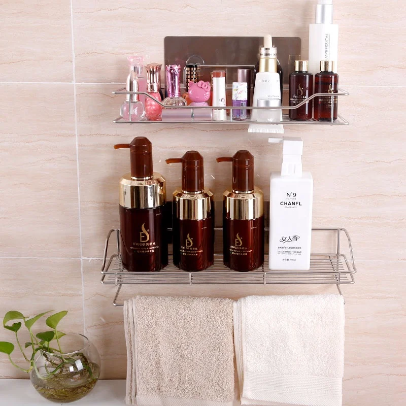 

Hanging storage rack organizer home bathroom over toilet storage rack made of stainless steel 304 wholesales, Customizable